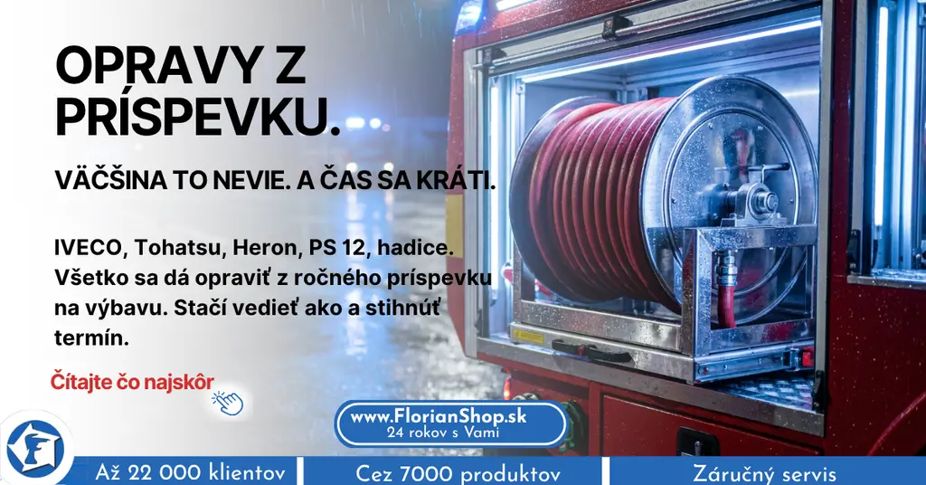 Servis hasičskej techniky z príspevku 2026: čo všetko sa dá