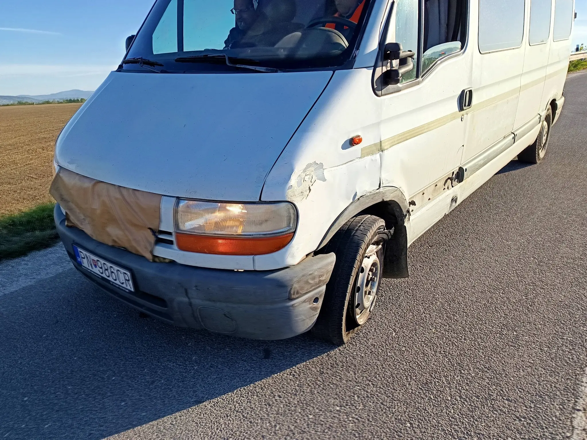 Výjazd č.14/2026 dopravná nehoda osobného vozidla a autobusu pri obci Horná Streda